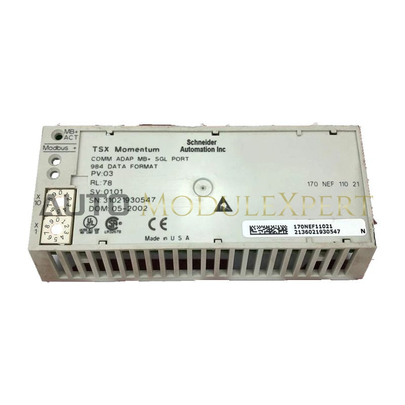 Schneider 170NEF11021 Modbus Interface for Momentum PLCs