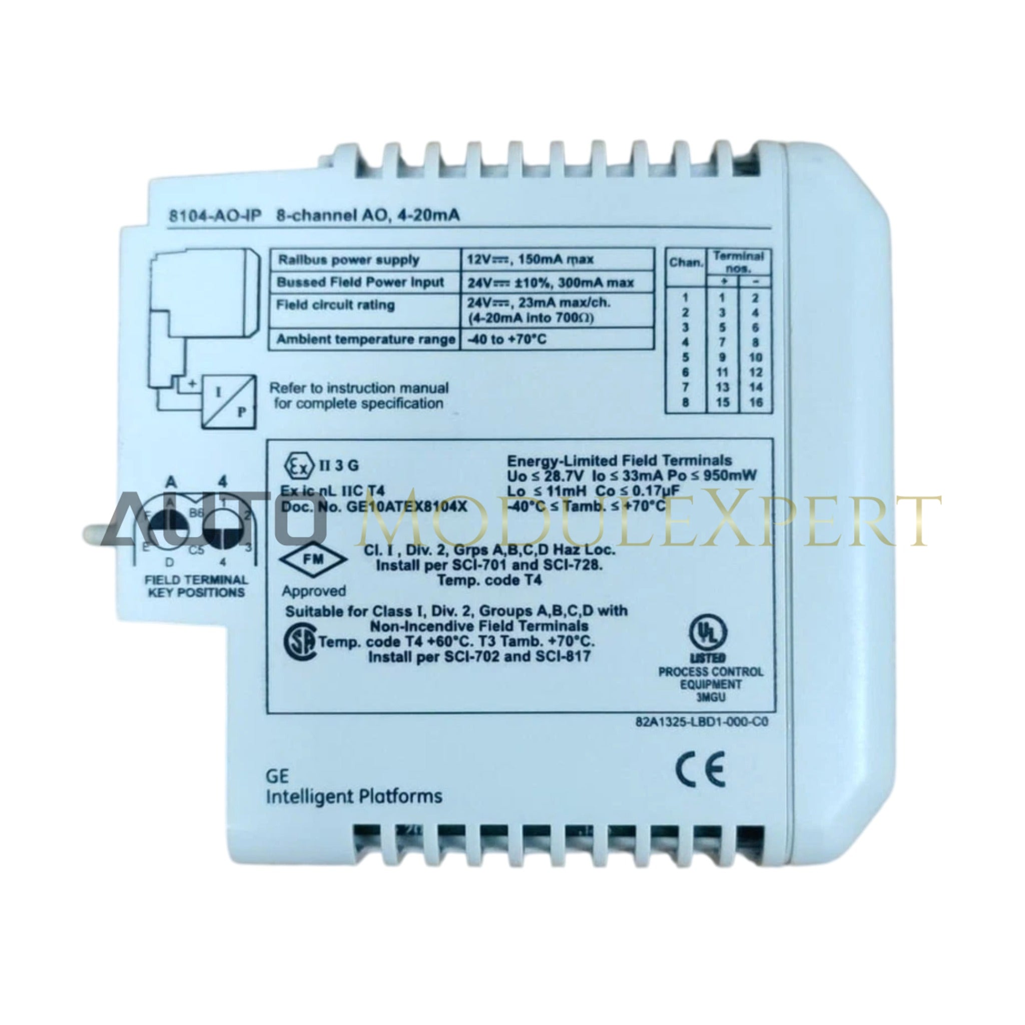 General Electric 8104-AO-IP Turbine I/O Module
