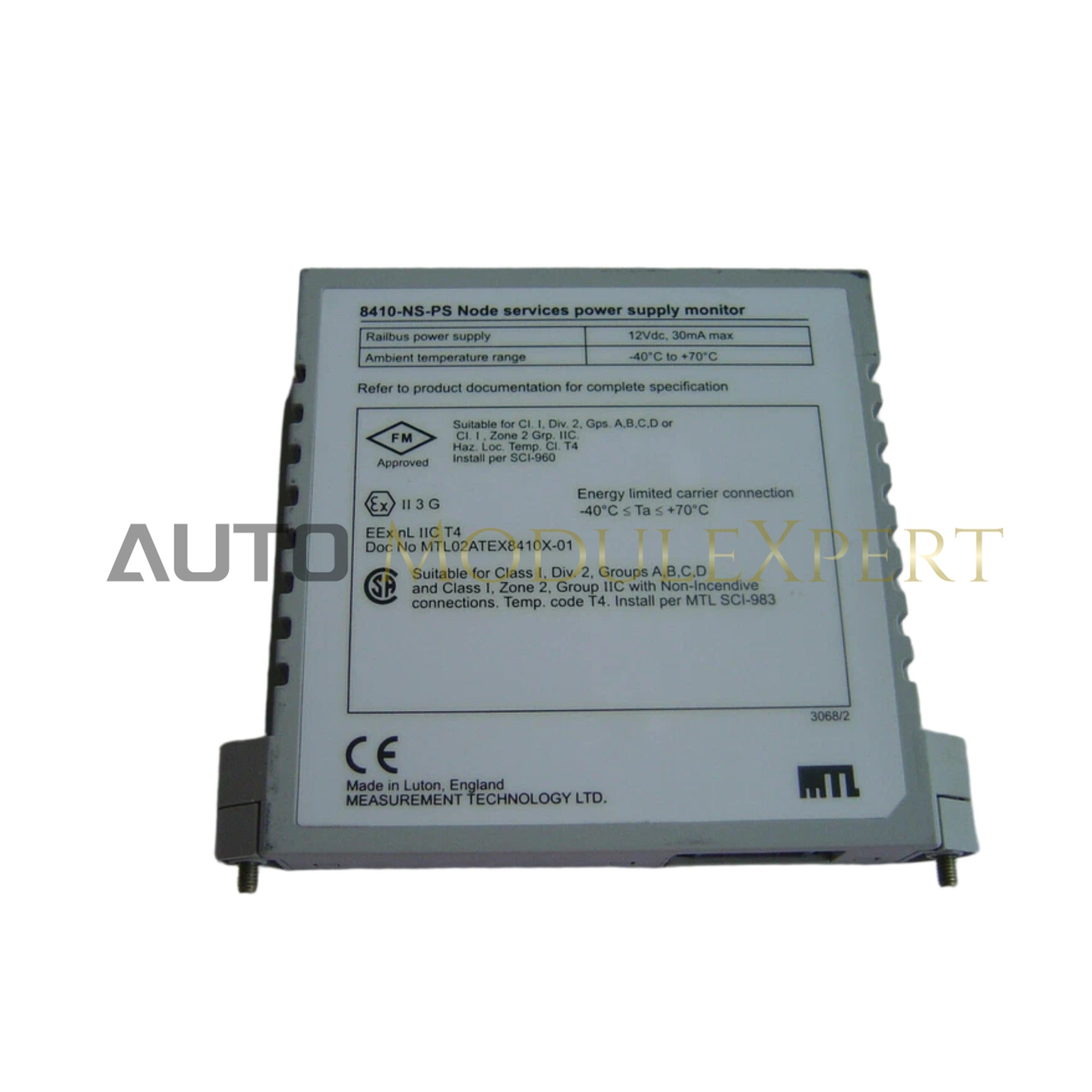 ماژول مانیتور منبع تغذیه GE 8410-NS-PS PAC8000