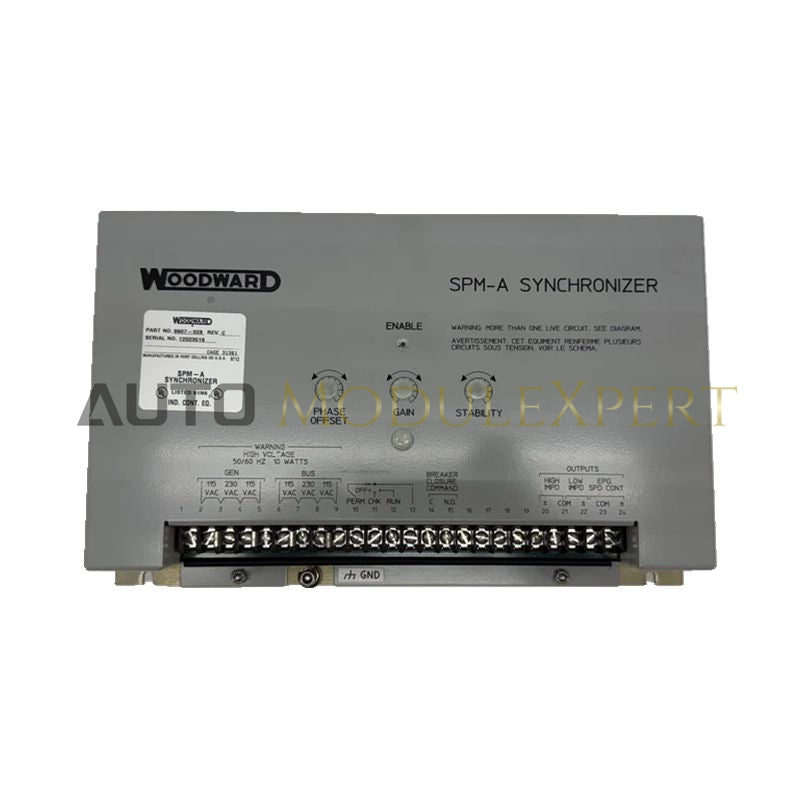 9907-028 RÉV C Woodward 2301A Partage de charge et contrôle de vitesse