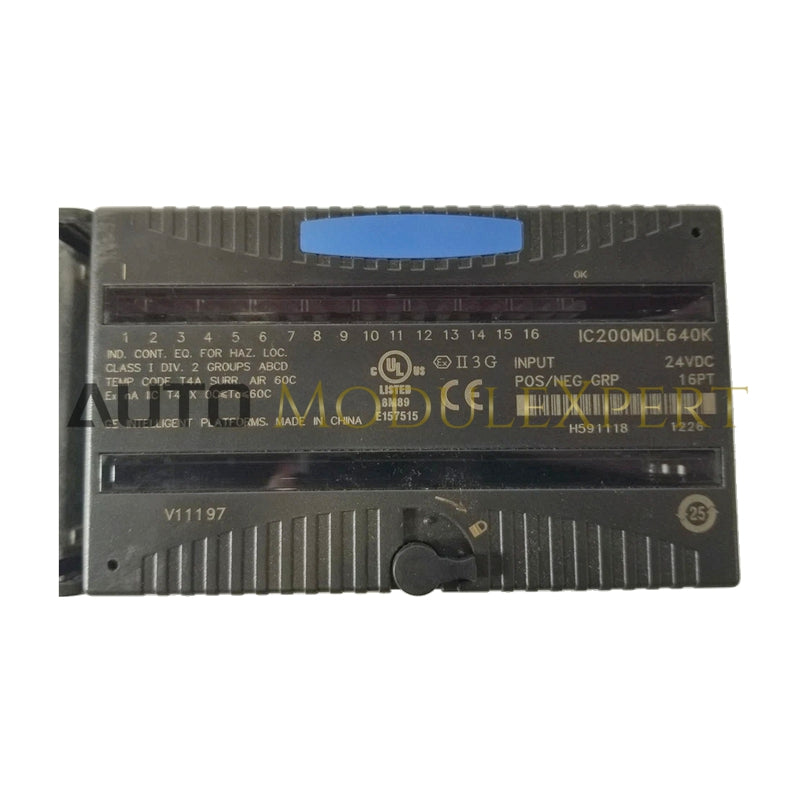GE Fanuc IC200MDL640K 24 VDC Positive Negative Logic Input Module