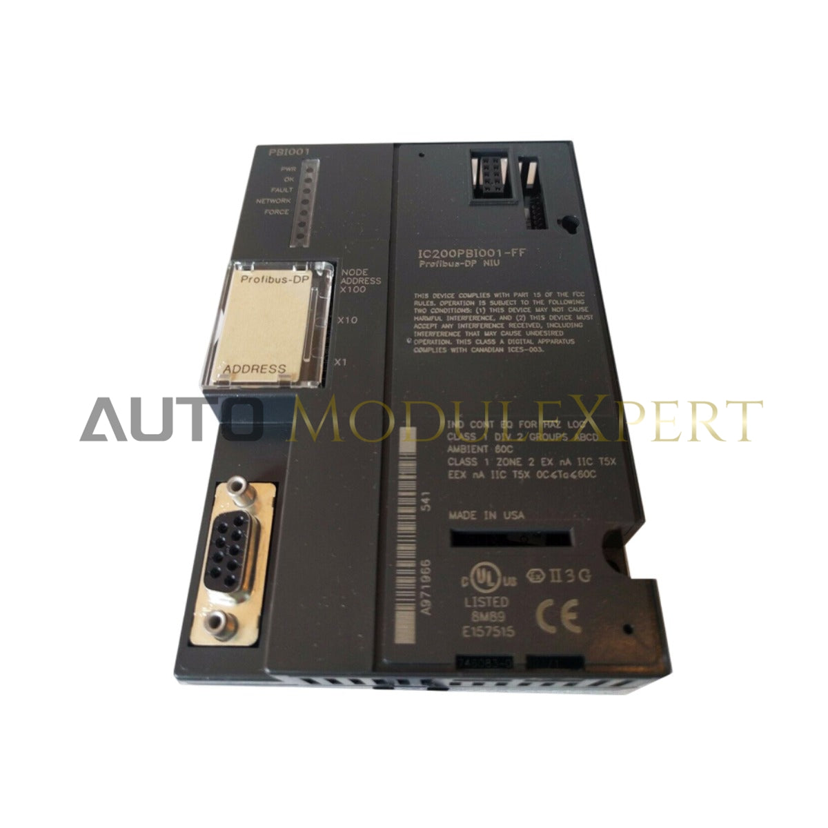 واحد رابط شبکه پروفیباس GE Fanuc Emerson Versamax مدل IC200PBI001-FF