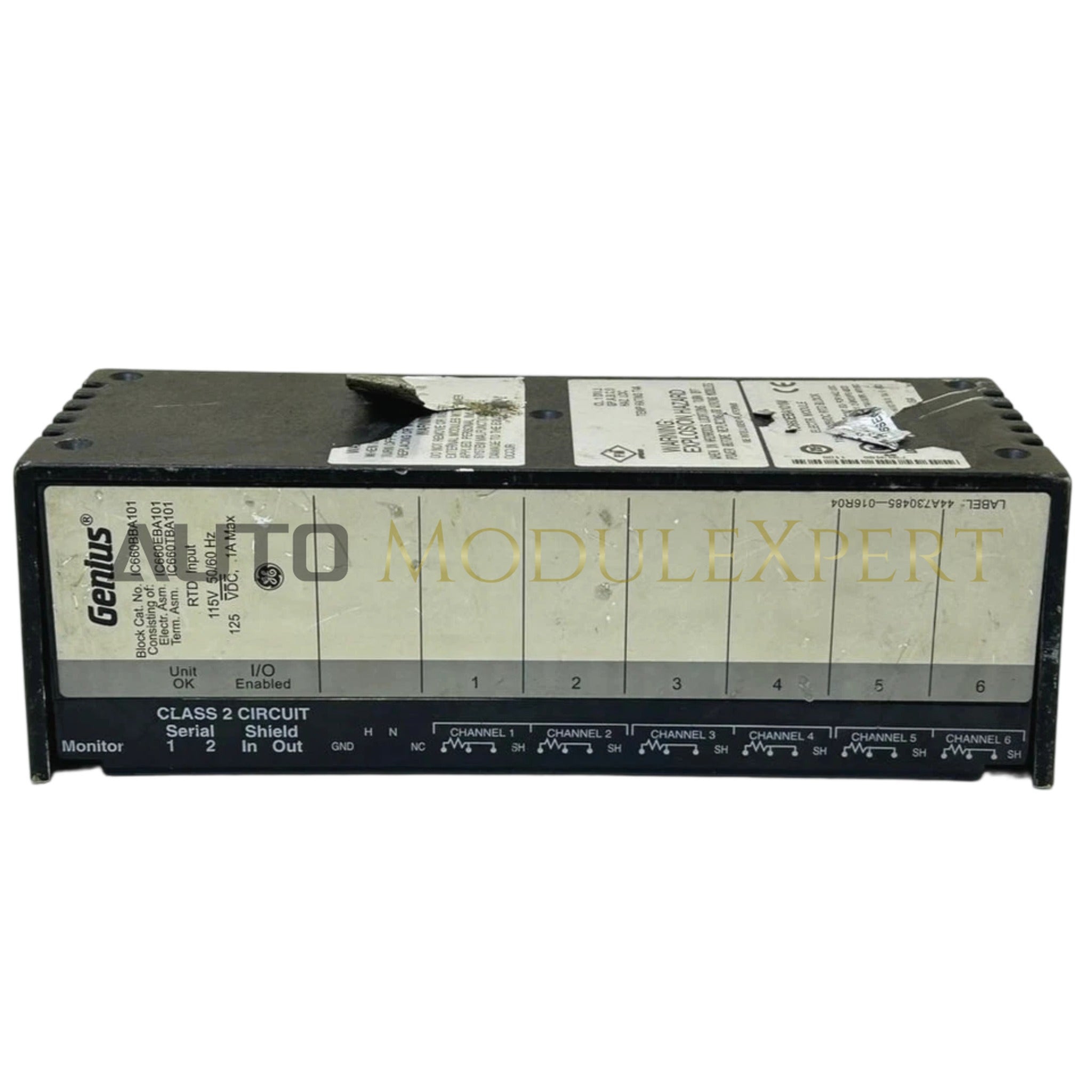 Bloque de entrada RTD Genius I/O IC660BBA101 General Electric