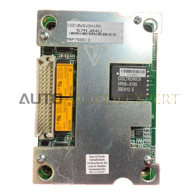 Mark VI I/O Pack Isolator Module IS210WSVOH1A GE