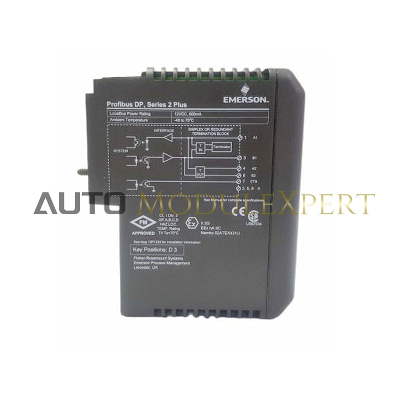 KJ3243X1-BB1 Emerson Series 2 Plus Profibus DP Card