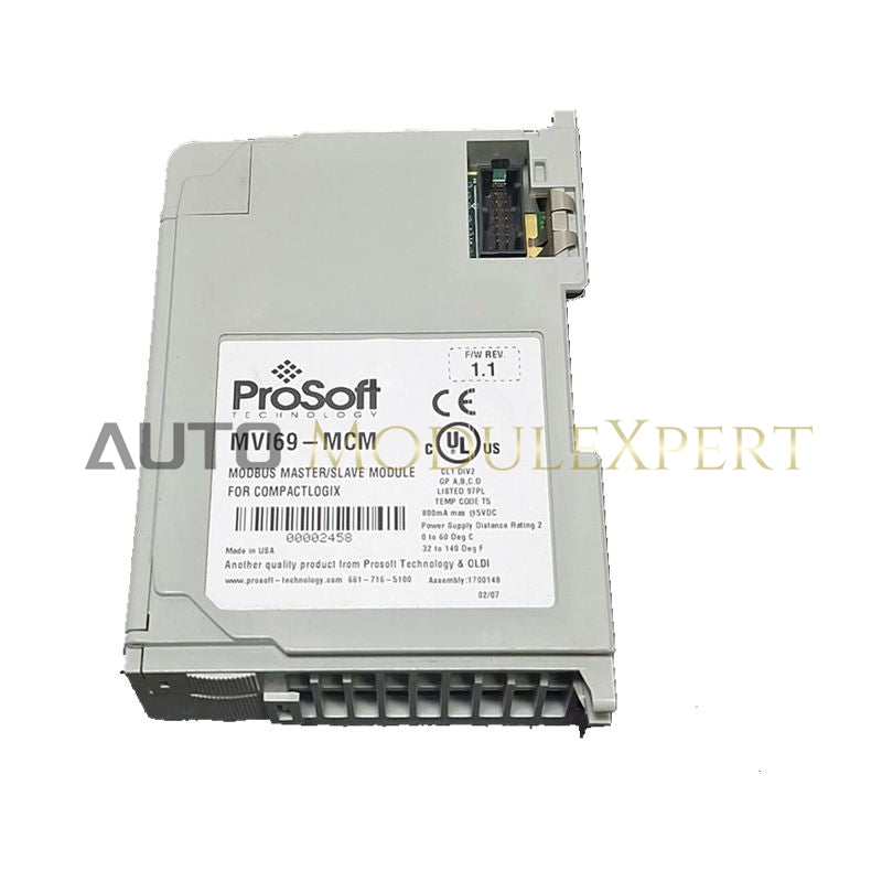 MVI69-MCM ProSoft Modbus Master/Slave Module for CompactLogix