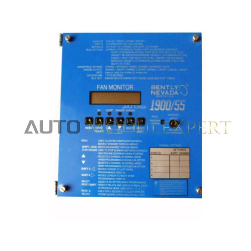 Fan Monitor Bently Nevada 1900/55-02-01-01-00