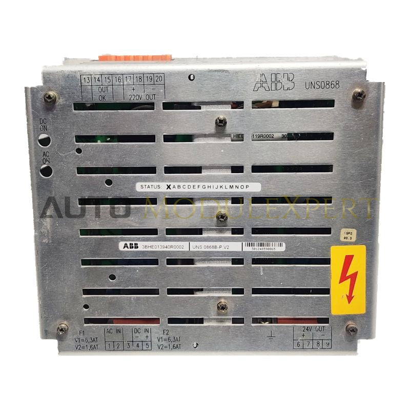 3BHE013940R0002 UNS 0868B‑P,V2 ABB Power Supply Module