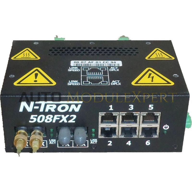 N-TRON 508FX2-A-ST Rugged Industrial Ethernet Switch