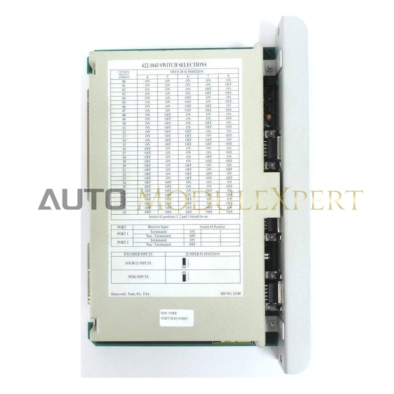 Servo PTP Control Module for PLC Systems 622-1043 Honeywell