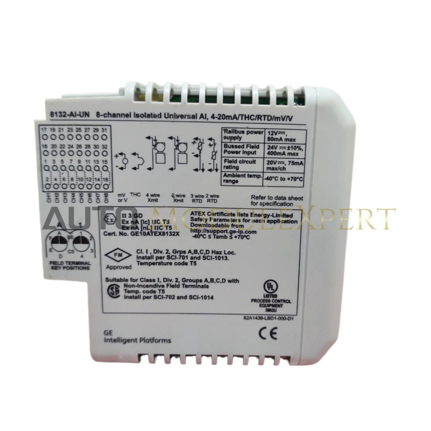 وحدات الإدخال التناظرية GE PAC8000 8132-AI-UN