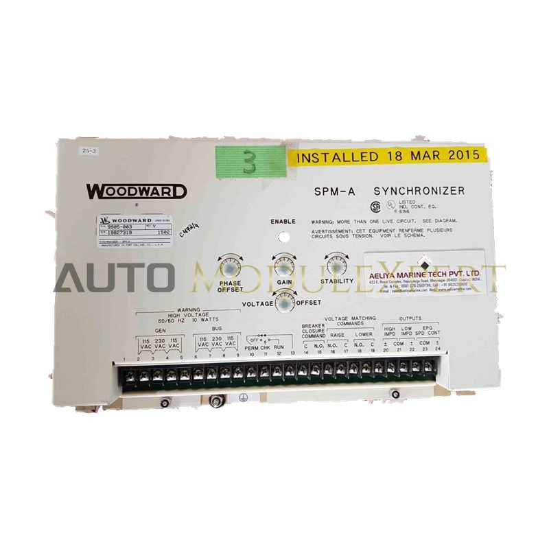 8923-1633 Woodward Control Module for Industrial Power Systems