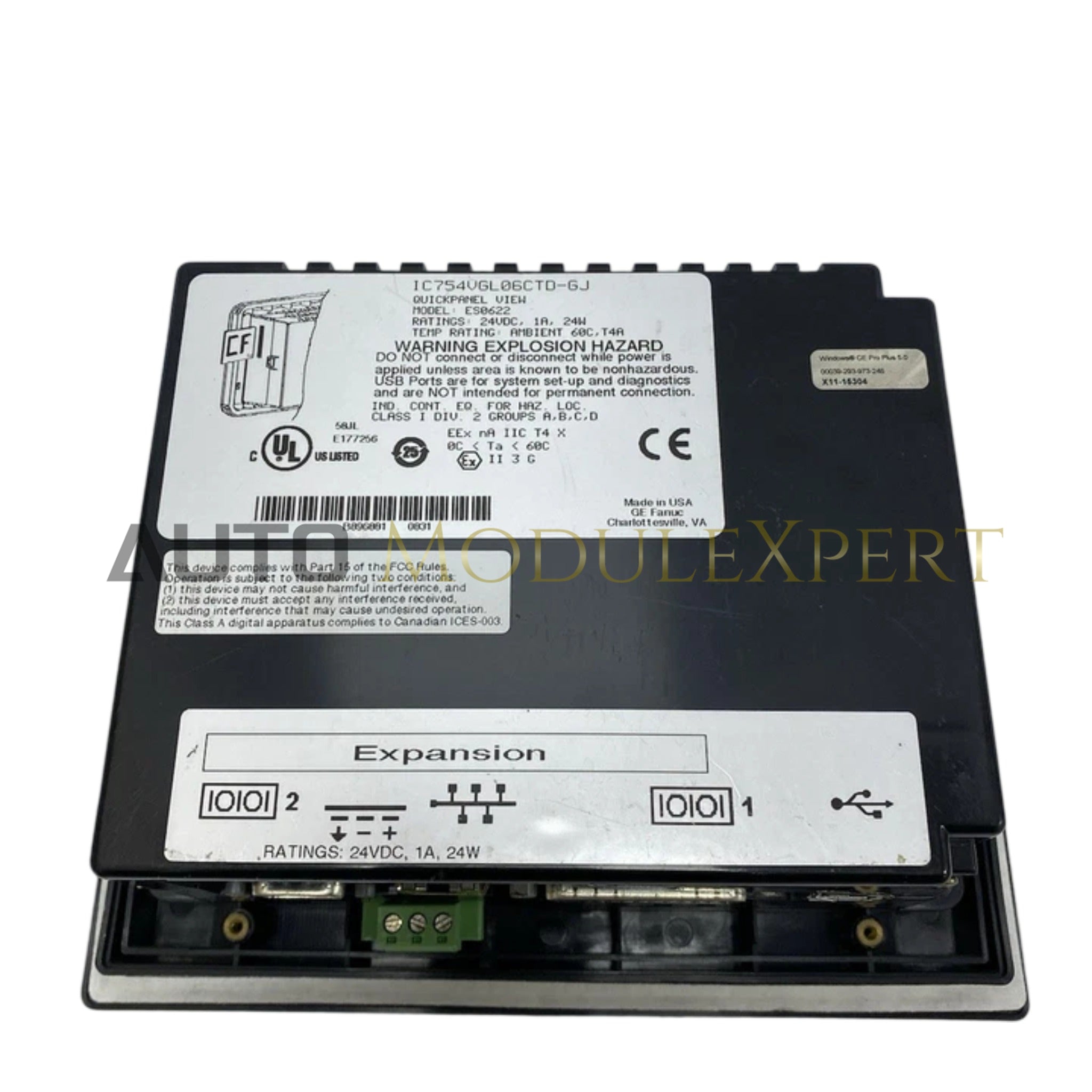 GE Fanuc Emerson ES0622 Operator Interface Terminal