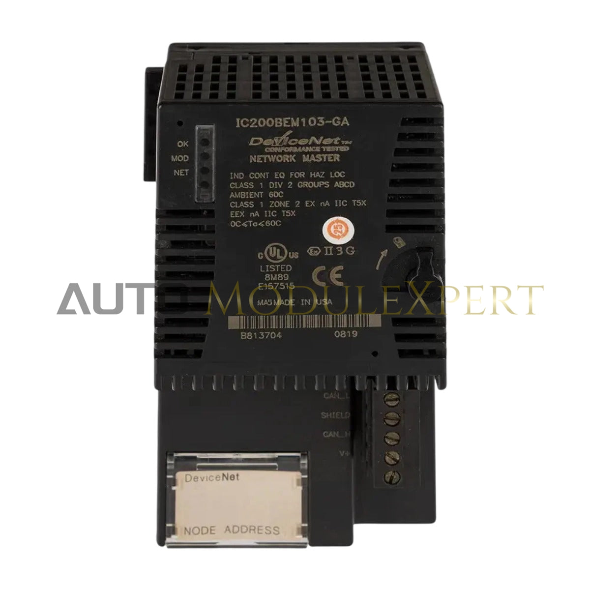 IC200BEM103-GA GE DeviceNet модул Нов и оригинален склад