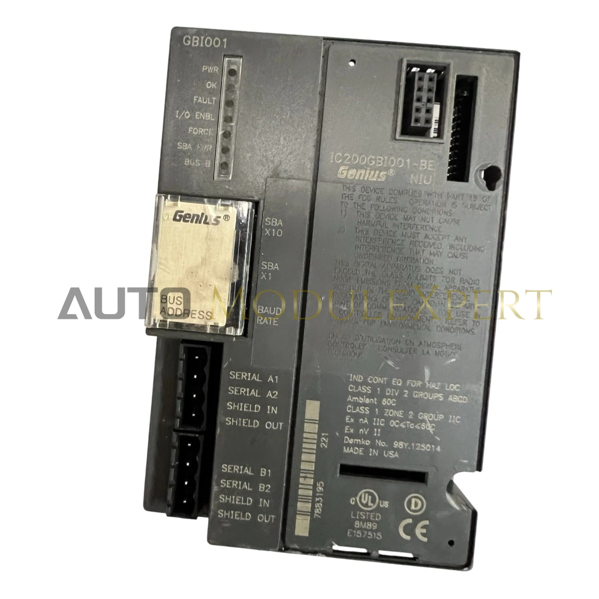 IC200GBI001 GE Fanuc Genius Netzwerk-Schnittstellenmodul Neu & Originalbestand