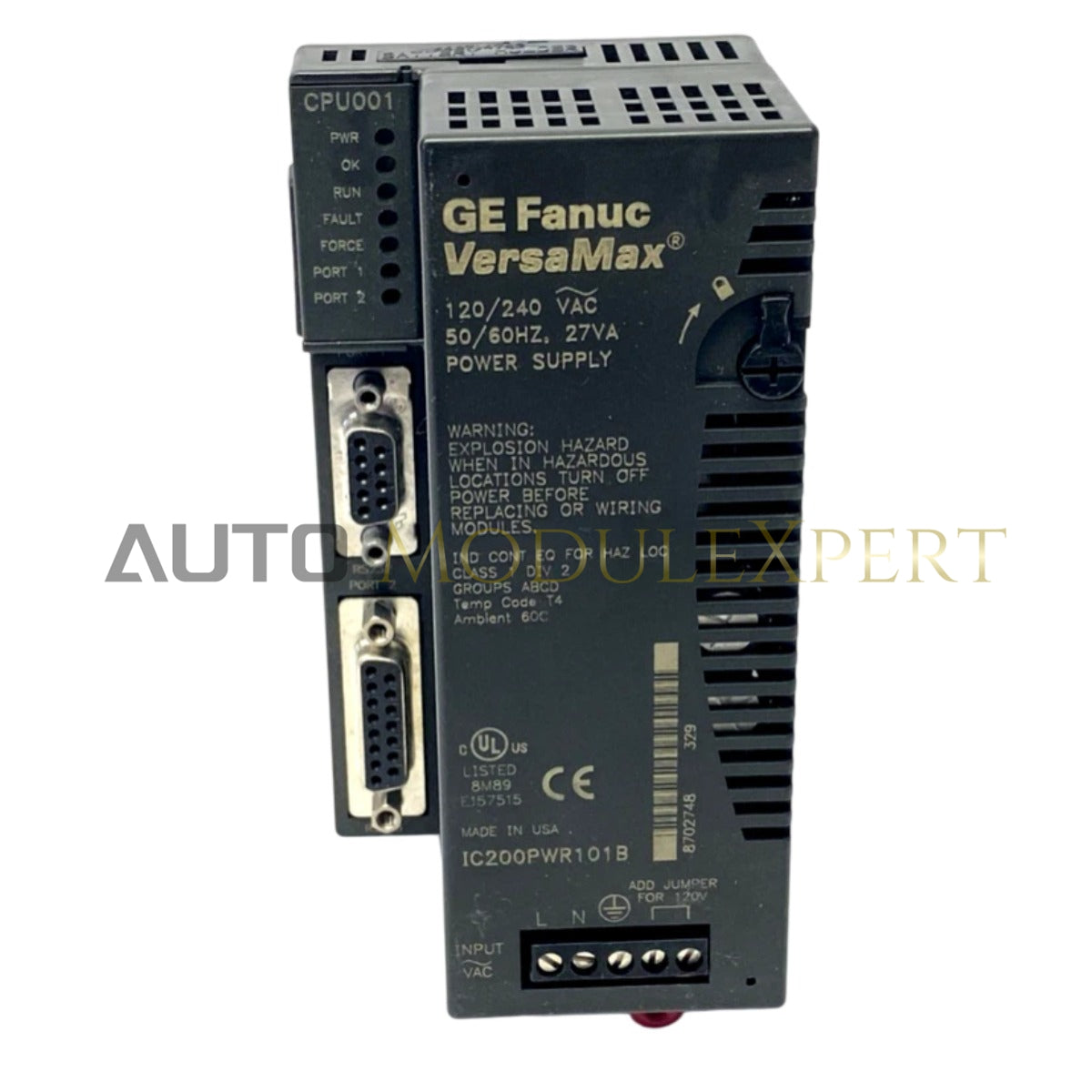 Fonte de Alimentação GE VersaMax IC200PWR101B Nova e Estoque Original