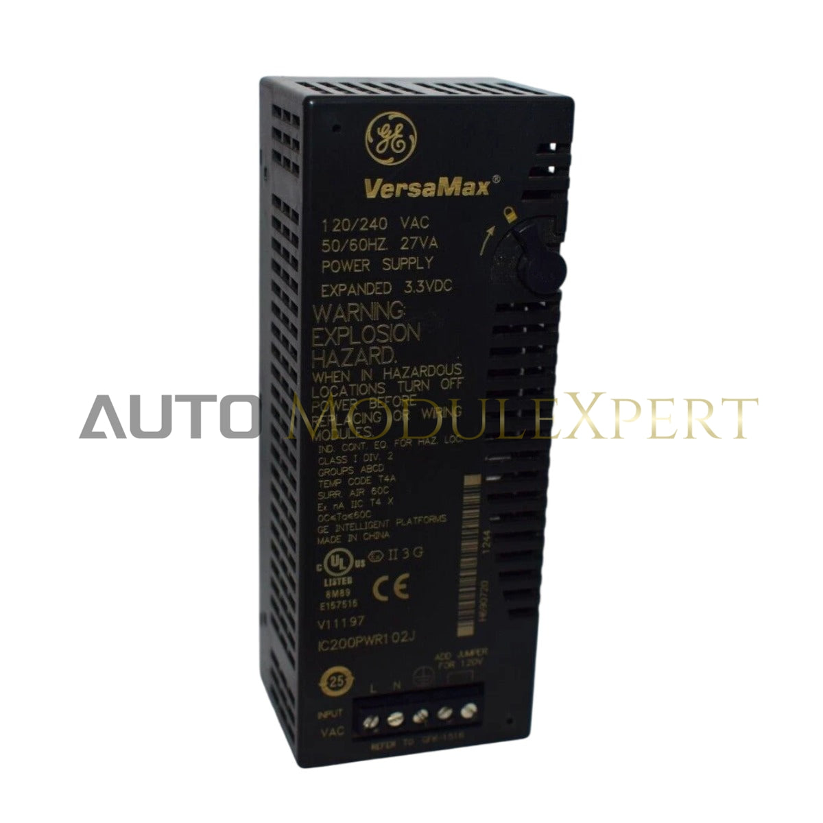 ماژول منبع تغذیه PLC مدل IC200PWR102 شرکت GE VersaMax