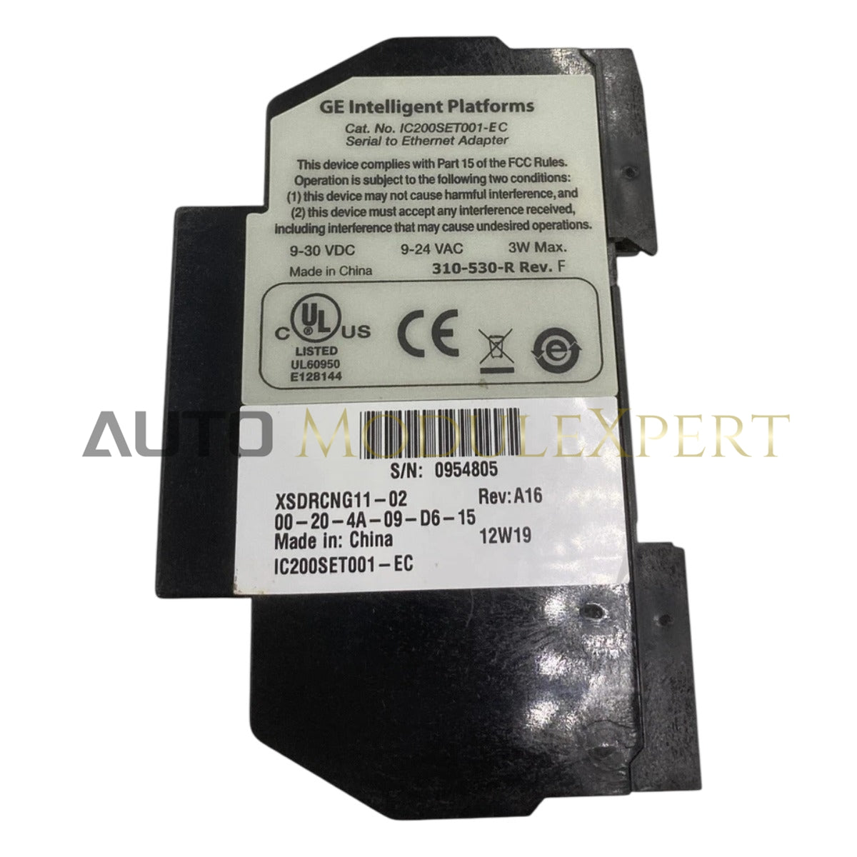 IC200SET001-EC GE Fanuc Ethernet to Serial Module | Datasheet