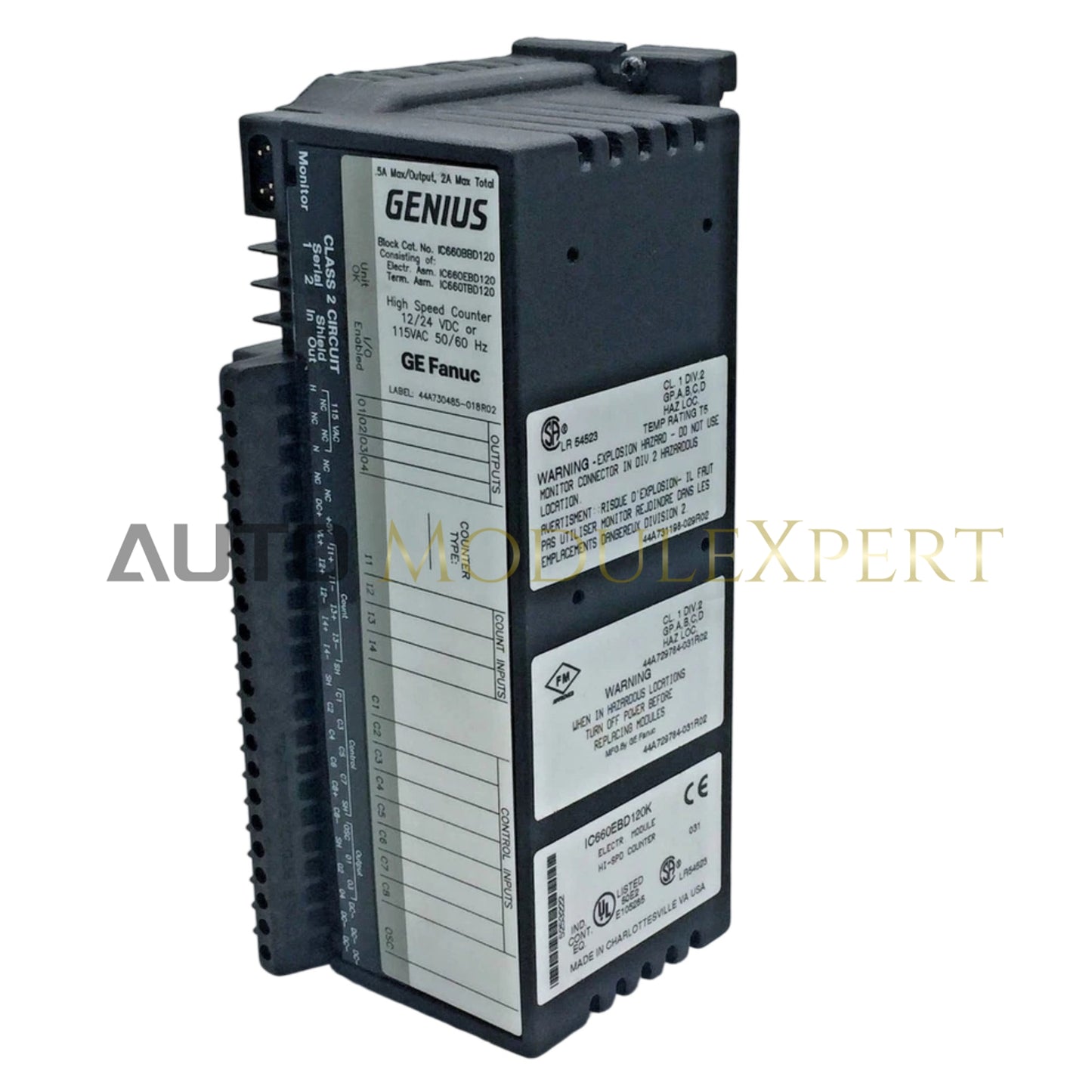 GE Fanuc IC660BBD120 Genius I/O Hochgeschwindigkeits-Zählerblock