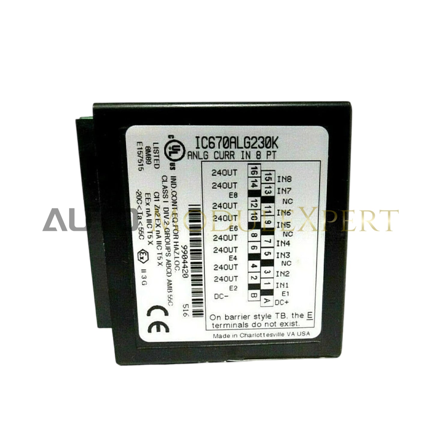 وحدة الإدخال التناظرية جنرال إلكتريك IC670ALG230K