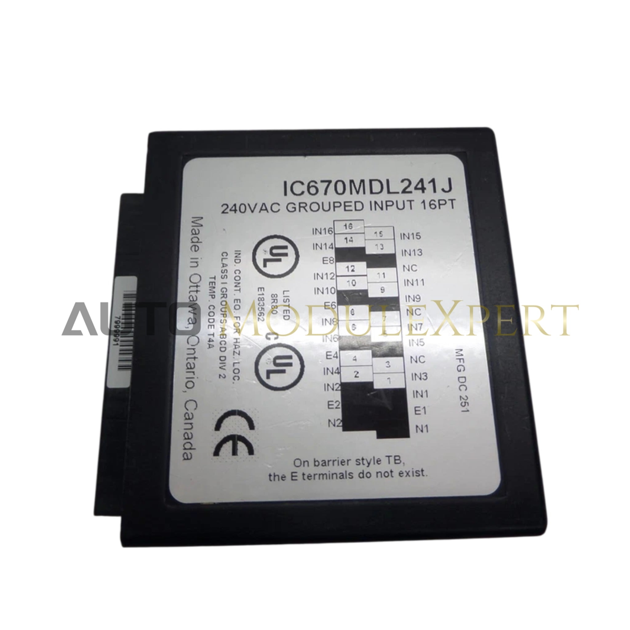 IC670MDL241 Discrete Input Module GE Fanuc