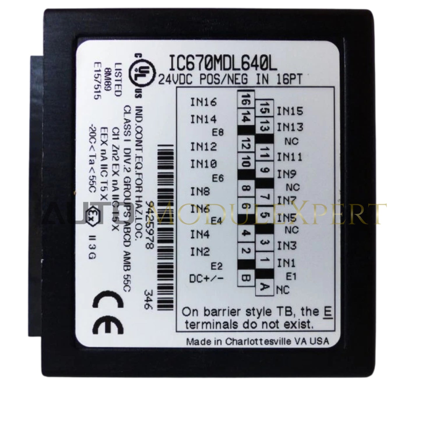 وحدة التحكم الميدانية I/O طراز IC670MDL640L من GE Fanuc