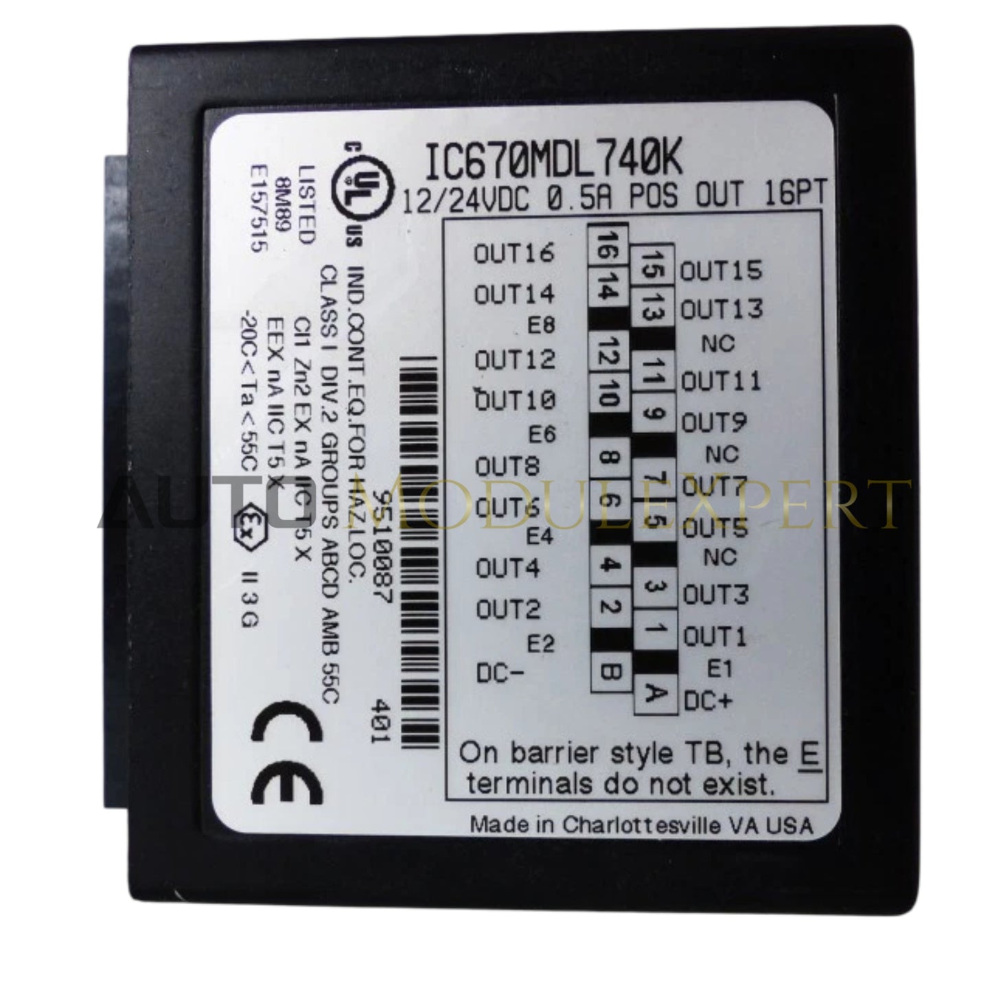 Diskret Çıxış Modulu GE Fanuc IC670MDL740K