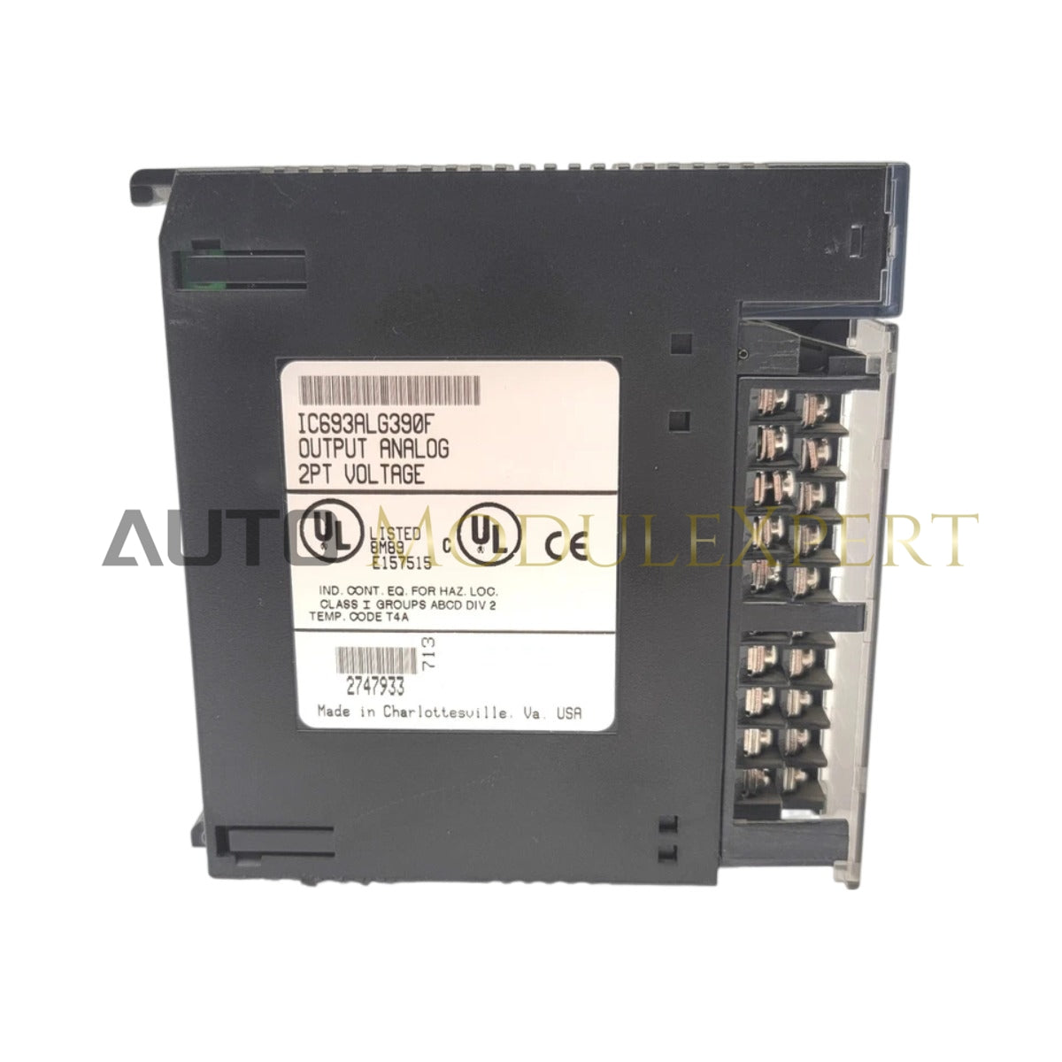 Módulo de Saída de Tensão Analógica GE Fanuc IC693ALG390F Série 90-30