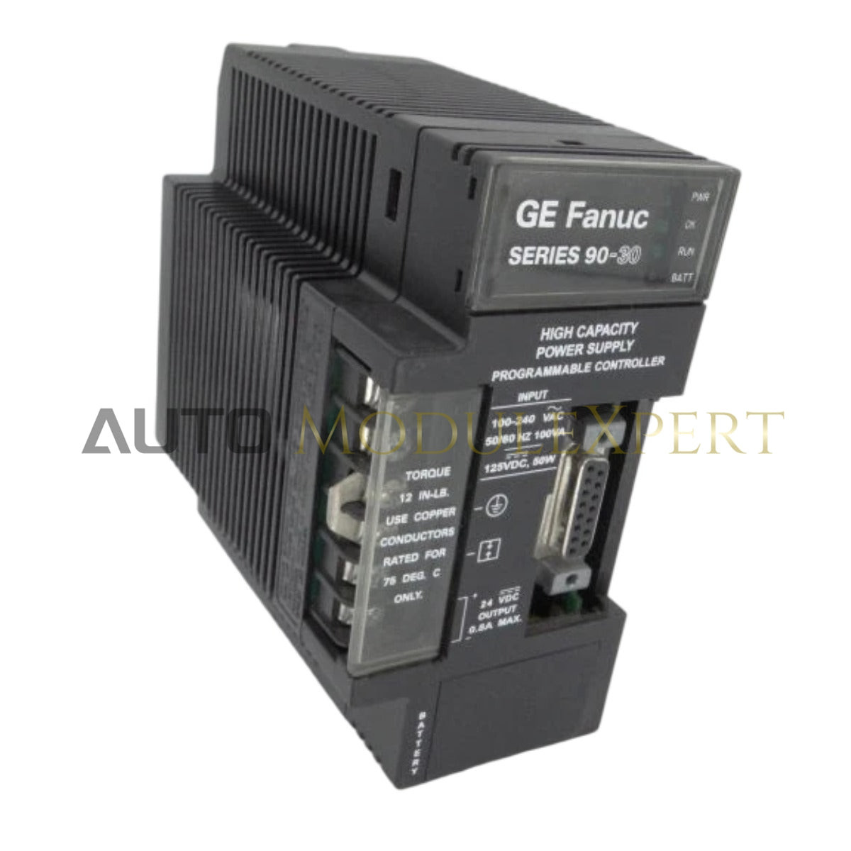 GE Fanuc IC693PWR330P ซีรีส์ 90-30 แหล่งจ่ายไฟความจุสูง