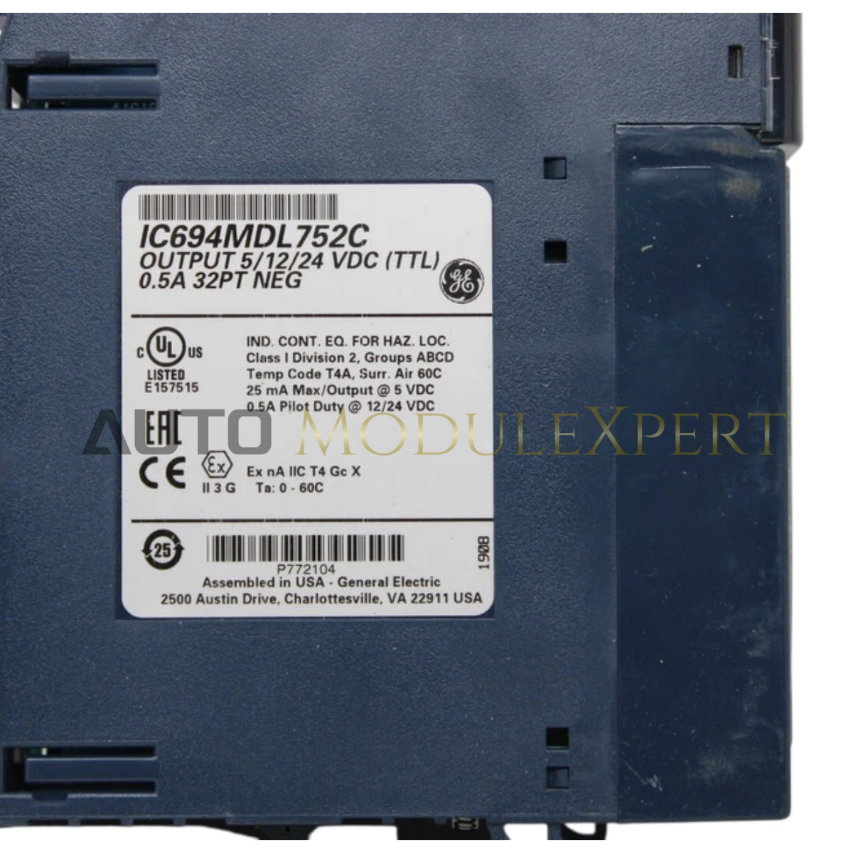 Module de sortie GE IC694MDL752