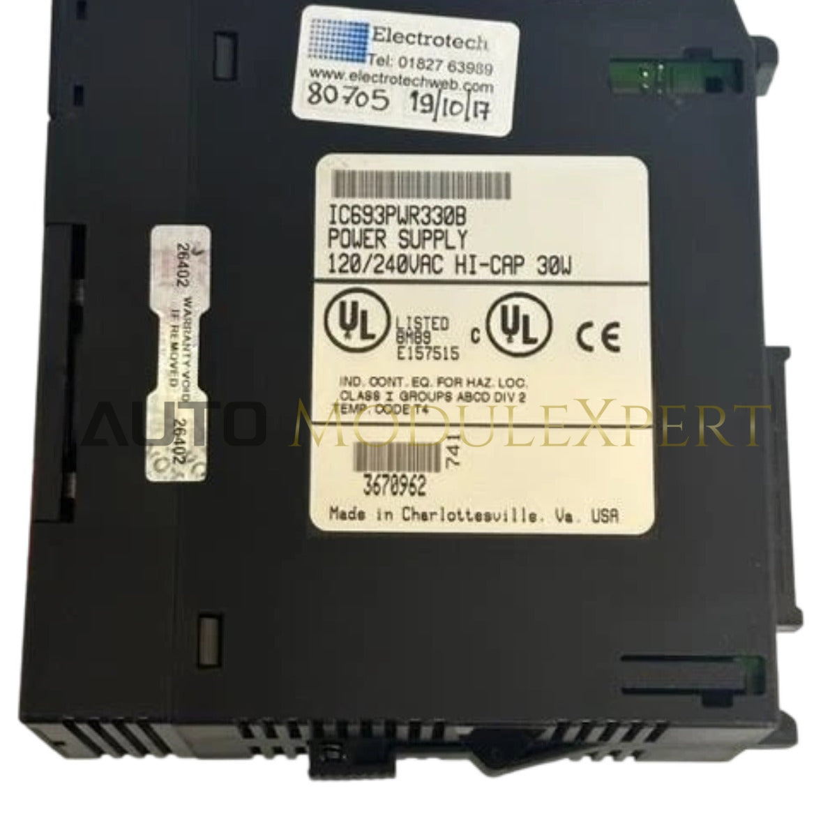 GE Fanuc IC694PWR330-CA RX3i PacSystem napajalni modul