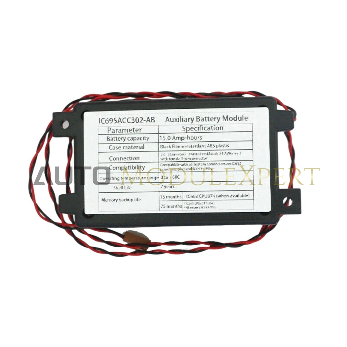 IC695ACC302 GE Fanuc RX3i Yardımçı Ağıllı Batareya Modulu