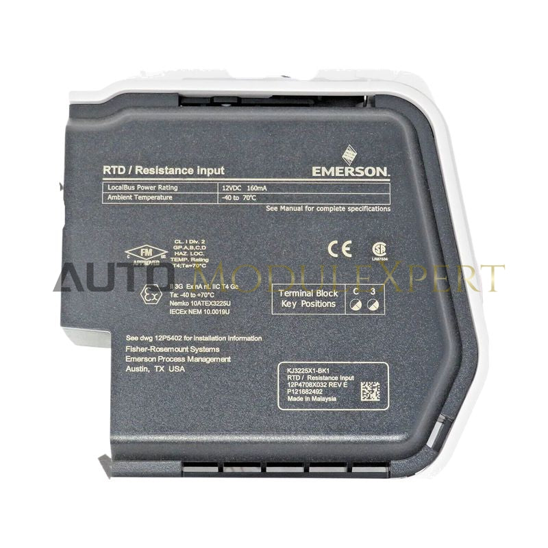 Emerson KJ3225X1-BK1 RTD / Resistance Input Card for DeltaV Systems