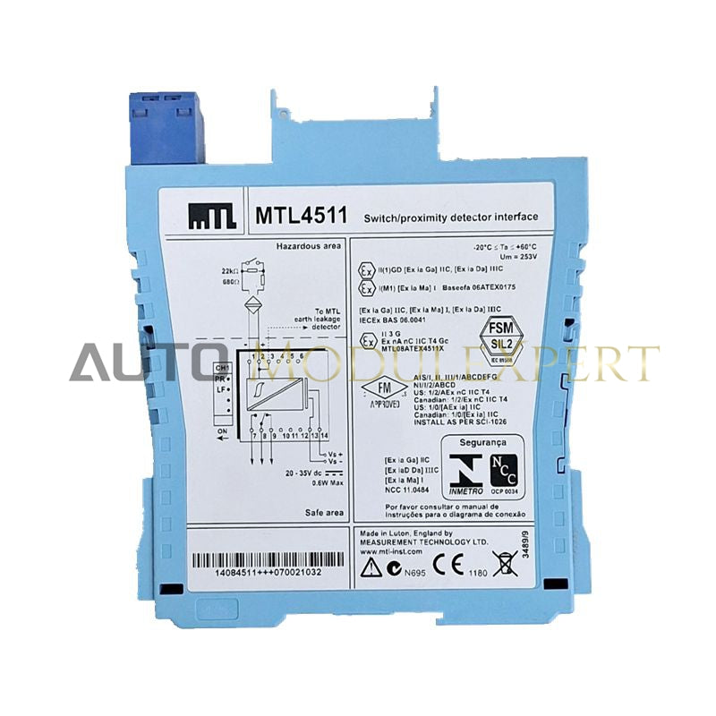 Switch/Proximity Detector Interface MTL4511 by MTL