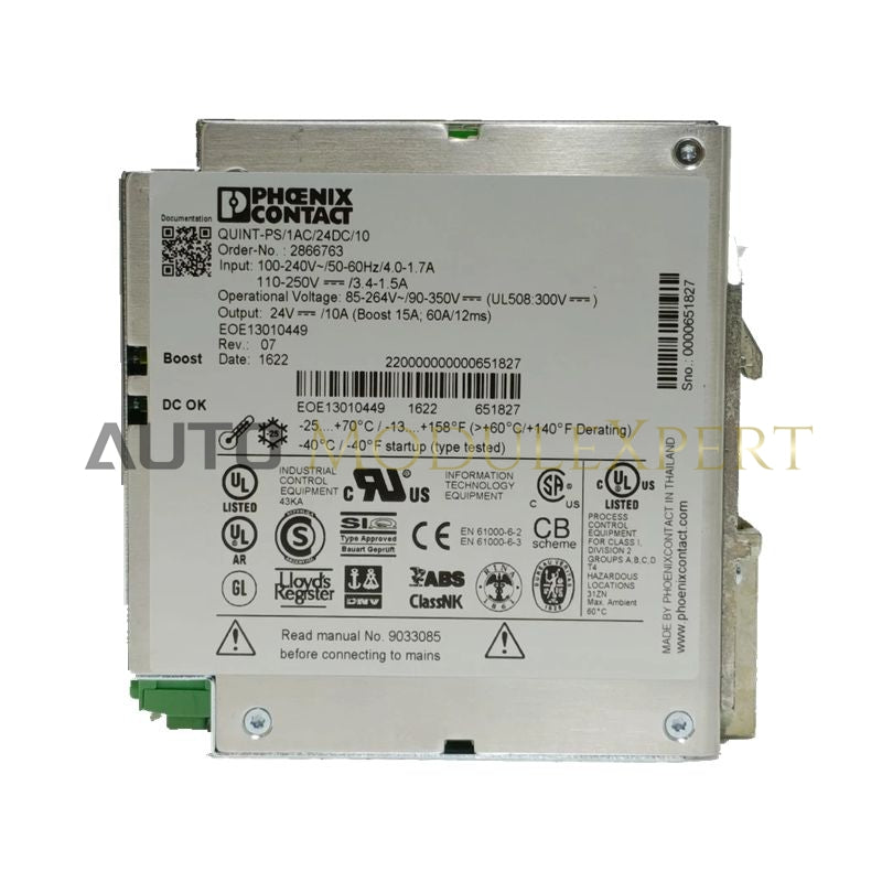 Phoenix Contact QUINT-PS/1AC/24DC/10 Industrial Power Supply Unit