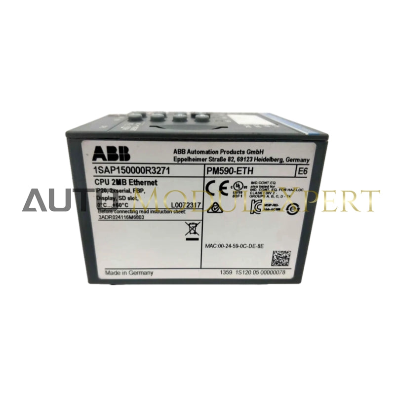 وحدة المعالج ABB PM590-ETH
